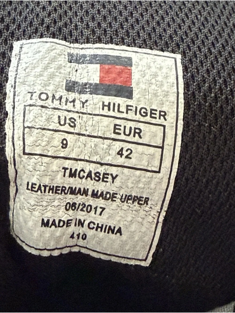 Tommy Hilfiger TM-Casey Duck Rain Boot Rubber Gray Upper Leather Men’s Sz 9
